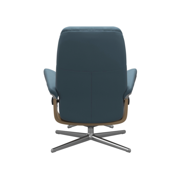 Relaxsessel Stressless Consul Cross Paloma Sparrow Blue M + Hocker