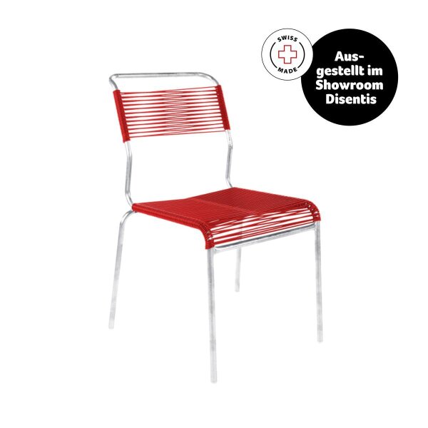 Spaghettistuhl Schaffner, S&auml;ntis Klassik, Rot