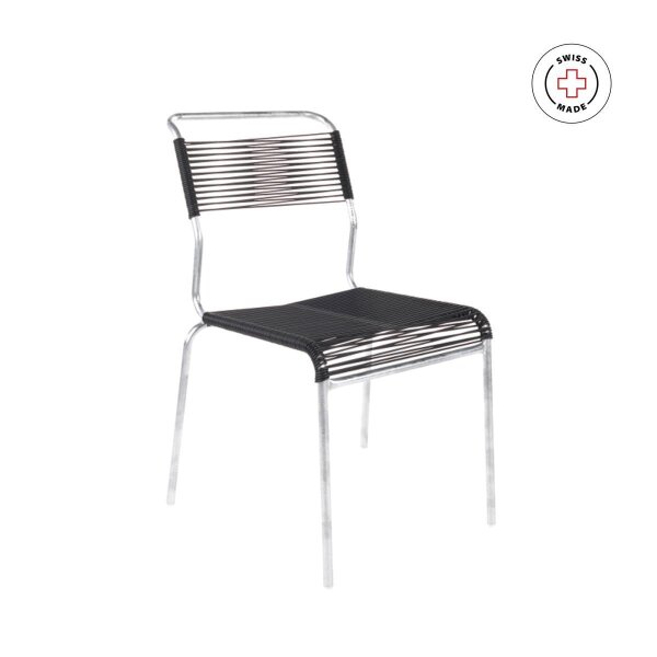 Spaghettistuhl Schaffner, S&auml;ntis Klassik, Anthrazit