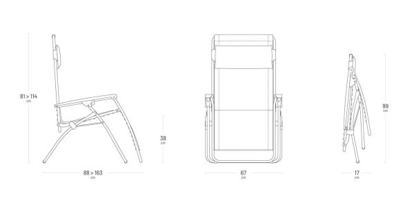 Relaxsessel Lafuma, R-Clip