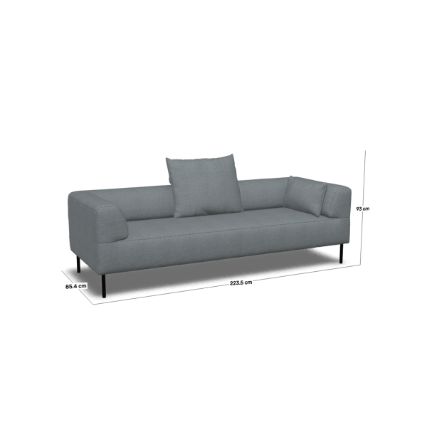 Einzelsofa, Rolf Benz, Freistil 185, Basaltgrau