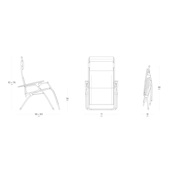 Relaxsessel Lafuma, Patio Futura Clip