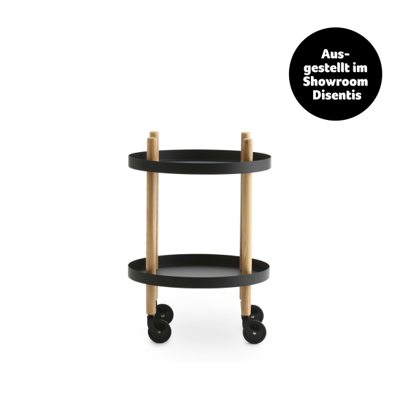 Beistelltisch, Normann Copenhagen, Block Table rund, Schwarz