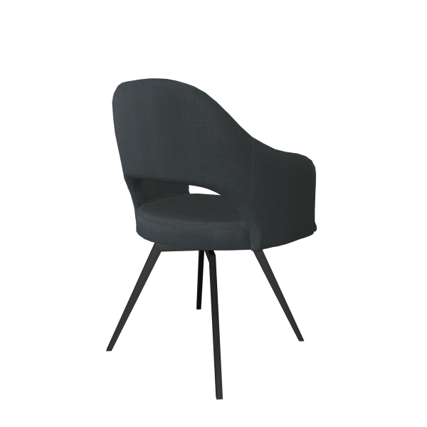 Stuhl, Trendst&uuml;hle, Salesa Anthrazit, Metallf&uuml;sse