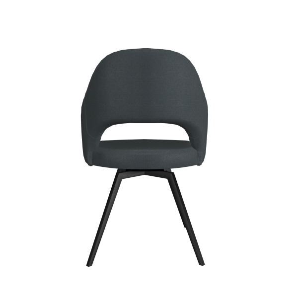 Stuhl, Trendst&uuml;hle, Salesa Anthrazit, Metallf&uuml;sse
