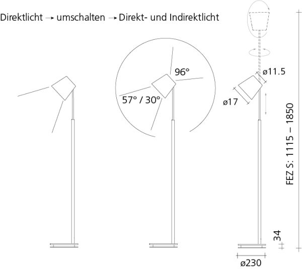 Stehleuchte Baltensweiler Fez S Sonderkollektion