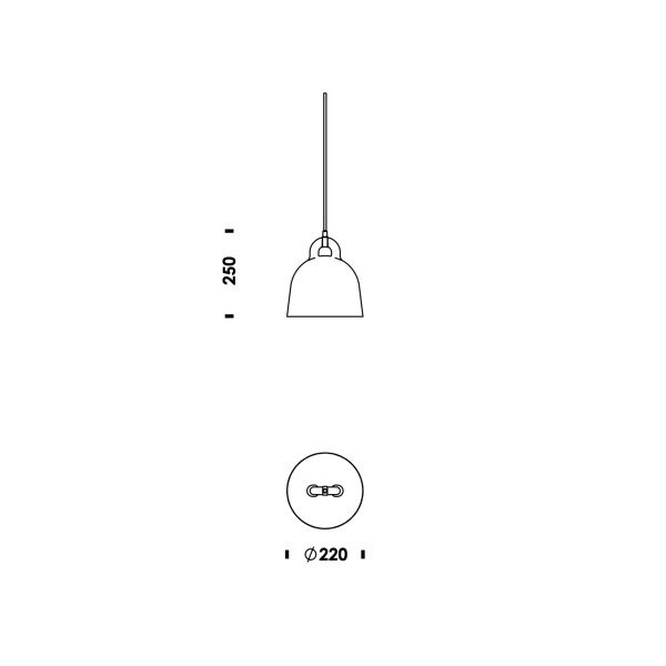 H&auml;ngeleuchte, Normann Copenhagen, Bell XS