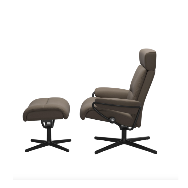 Relaxsessel, Stressless, Tokyo Cross + verstellbare Kopfst&uuml;tze, Batick Mole