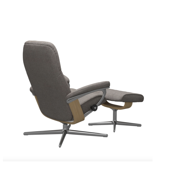 Sessel Stressless Consul Cross Colver Mole M + Hocker,...