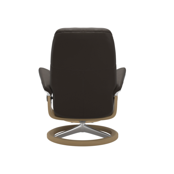 Sessel Stressless Consul Signature Batick Brown M + Hocker, Holzfarbe Eiche