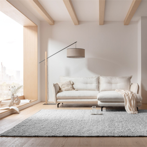 Teppich, Tisca, Olbia Pamir, Wool White, 90cm x 180cm