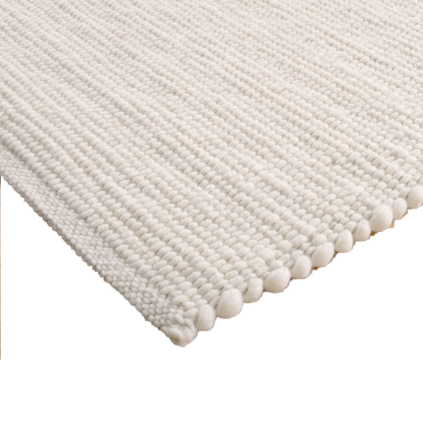 Teppich, Tisca, Olbia Uni, Wool White, 90cm x 180cm