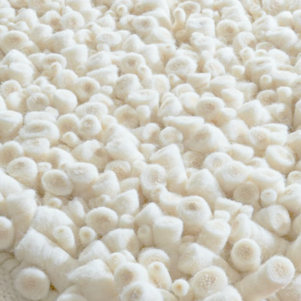 Teppich, Tisca, Olbia Stella, Wool White, 90cm x 180cm