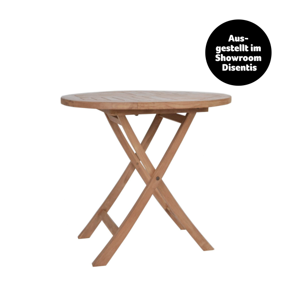 Klapptisch Zebra, Poker Rund, &oslash; 70cm