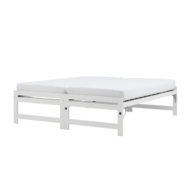 Funktionsbett, Roviva Siam Adapt, Weiss lackiert, 90x200cm