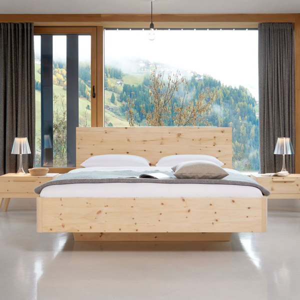 Massivholz-Bett, Gaderform, Gardena, Arve