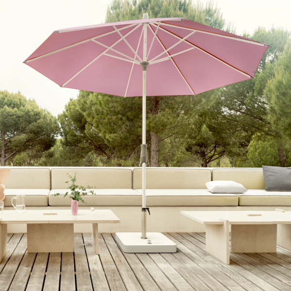 Sonnenschirm, Glatz, Alu-Twist, Taupe, 150 x 210cm, Ausstellmodell
