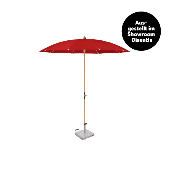 Sonnenschirm, Glatz, Alexo Rot, Ausstellmodell